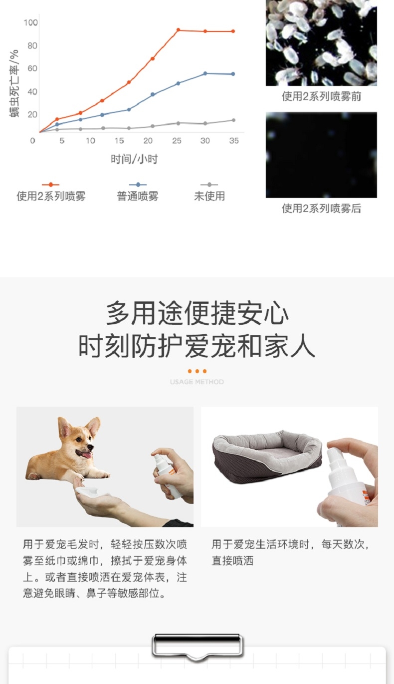Jar简 “贰”系列宠物抑菌除螨喷雾 70ml