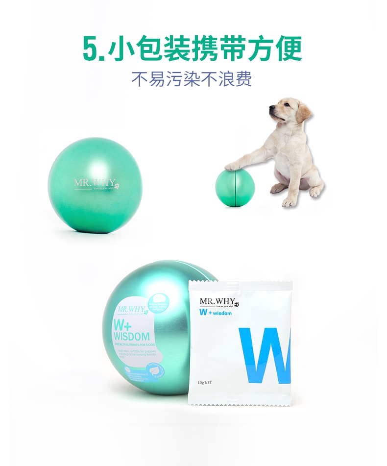 Mr.why 犬类智慧金装营养素80g 改善体质 增加智力发育 澳洲进口