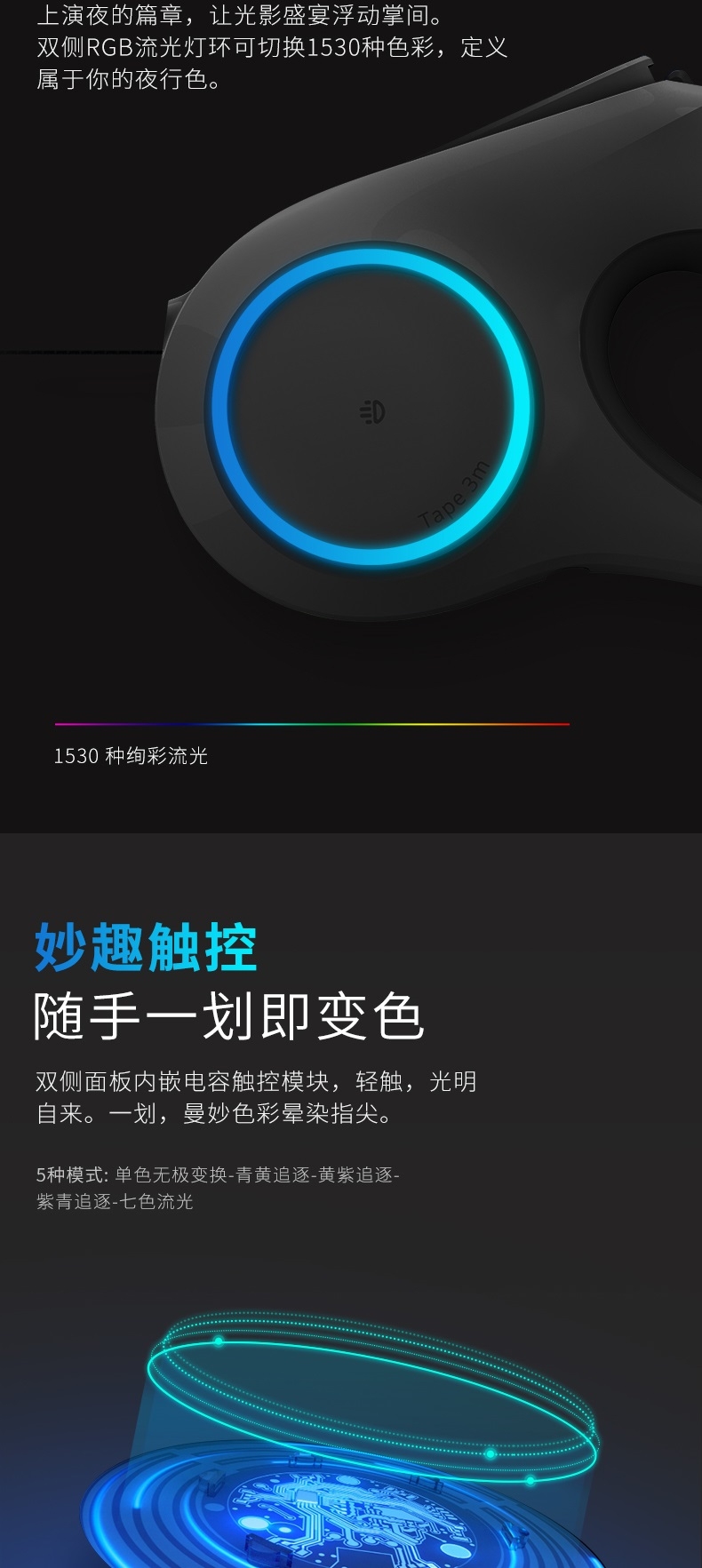 小佩 流光伸缩狗牵引绳基础款 舒适手感 一按即止
