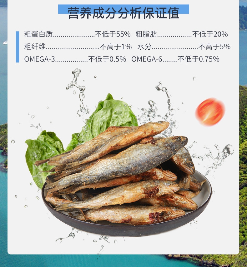 奥鲑冠Omega Plus 原鱼冻干三文鱼帝王鲑幼鱼小鱼干80g 新西兰进口