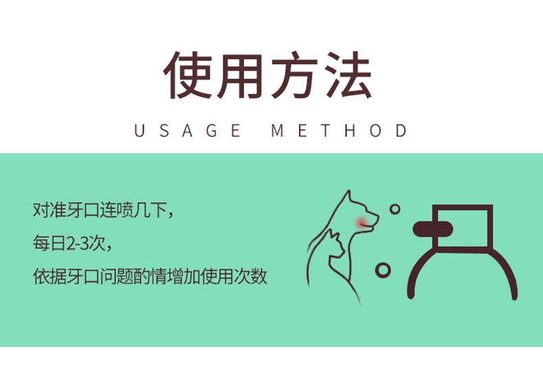 多啦小萌 口焱清喷剂 50ml 犬猫通用 清新口气
