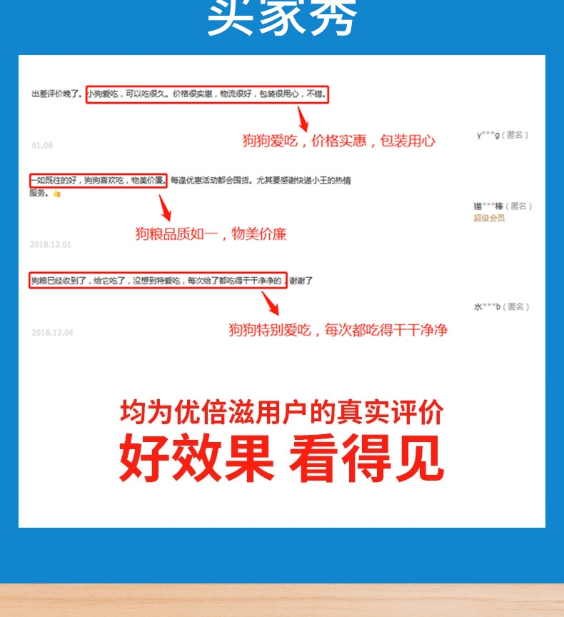 优倍滋 鸡肉味全犬种全期犬粮 1.5kg 狗粮通用型 强健体格