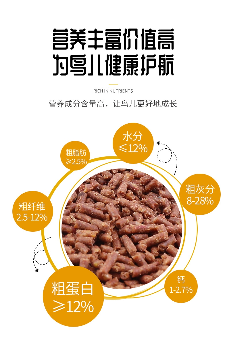 洁西Jessie 画眉鸟食 1kg 富含蛋白质 易消化