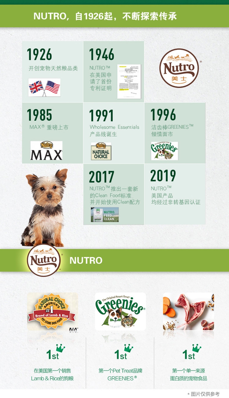 美士 经典配方系列牛肉糜添加全价成犬粮 480g 营养全面