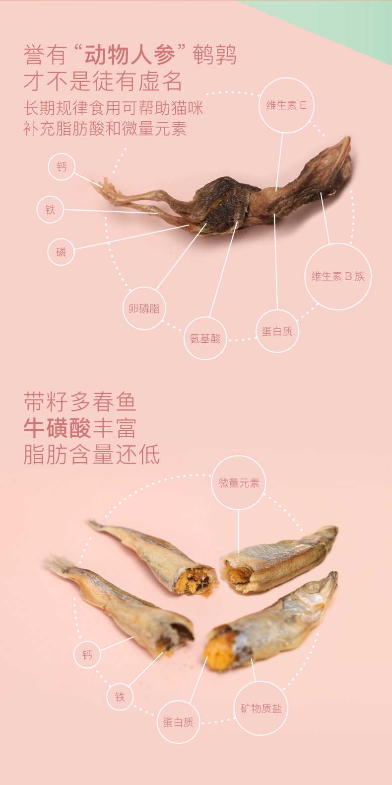 怡亲 多春鱼小鱼干冻干猫零食 50g 富含牛磺酸