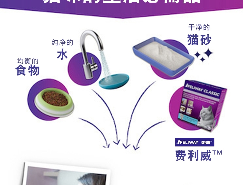 法国费利威Feliway经典喷雾剂 60ml 舒缓情绪