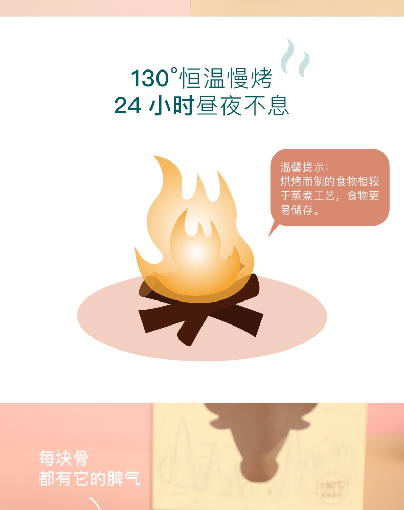 怡亲 犬用大号牛膝盖骨 400g/4只 狗零食 洁齿补钙