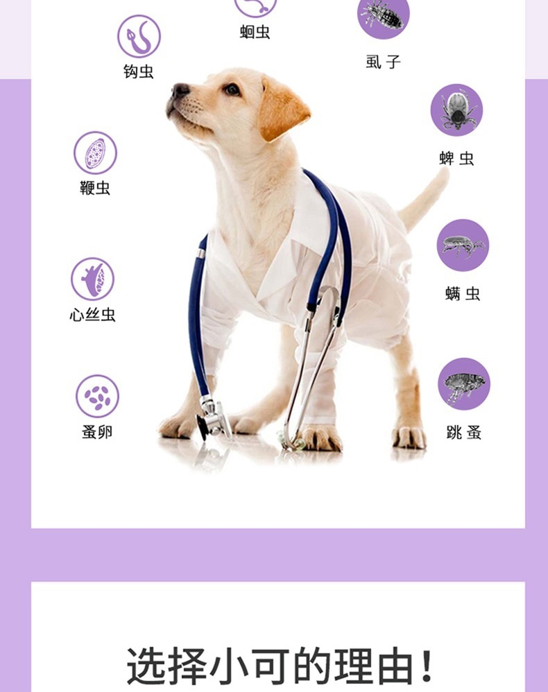 小可宠药 小可滴剂 1.02ml/支 体重3kg-15kg犬用 体外驱虫体外驱虫