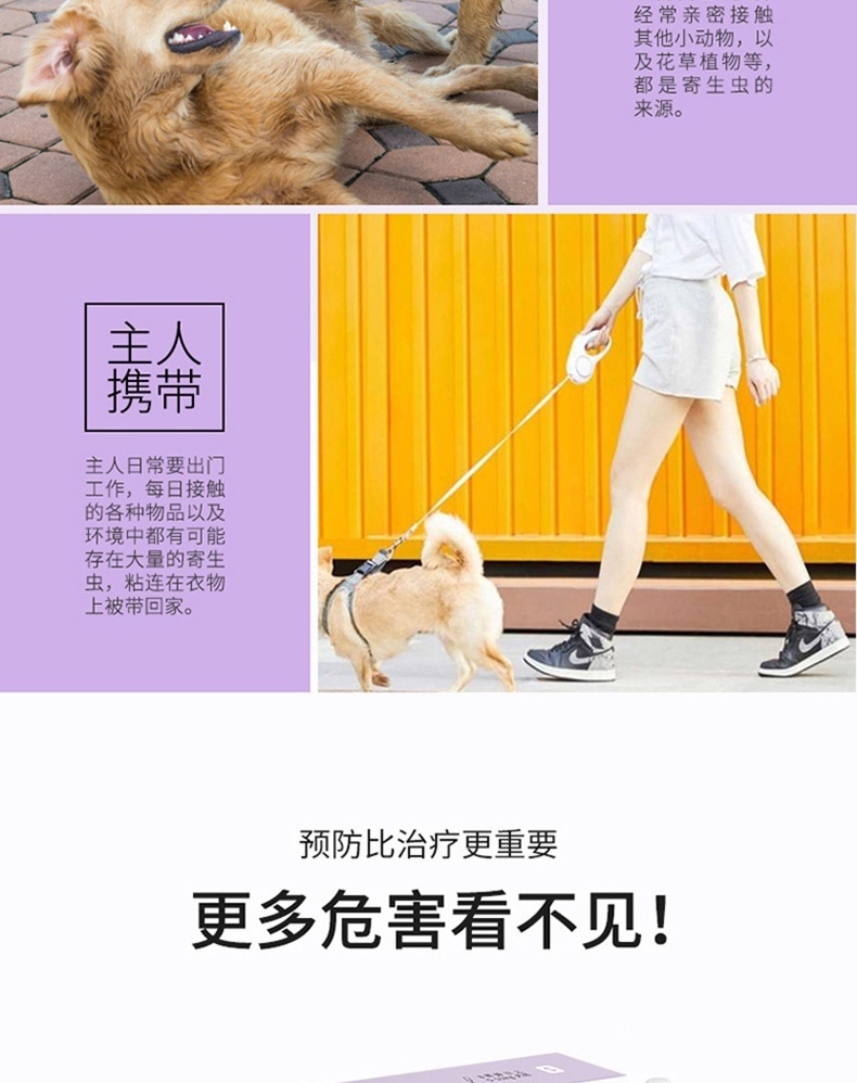 小可宠药 小可滴剂 1.02ml/3支 体重3kg-15kg 犬用 体外驱虫