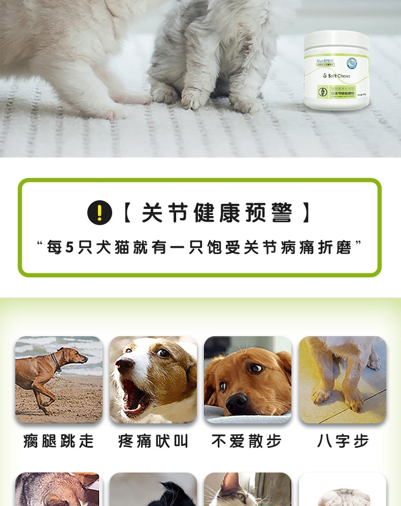舒宠佳 悦关节 40g 修复软骨 犬猫通用