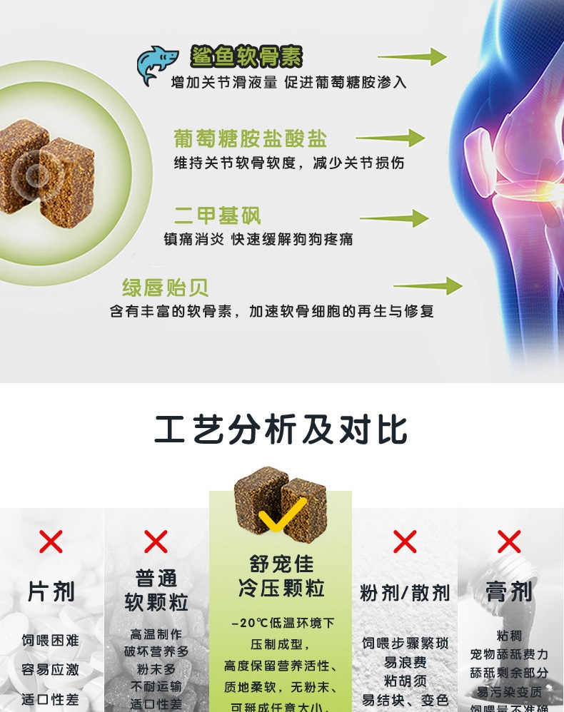 舒宠佳 悦关节 40g 修复软骨 犬猫通用