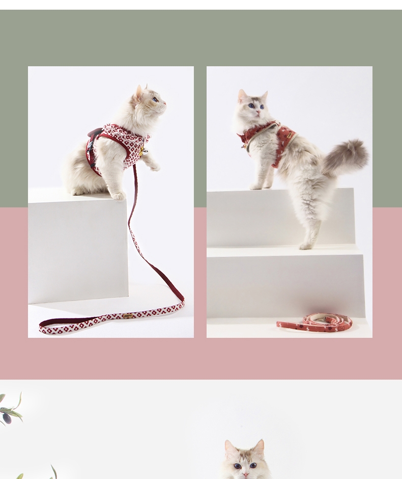 它它Touchcat 胸背衣套装犬猫通用 舒适耐用