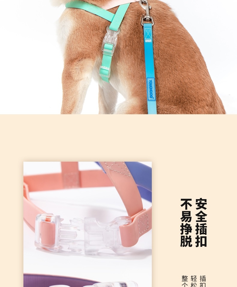 它它Touchdog 七彩PVC项圈套装