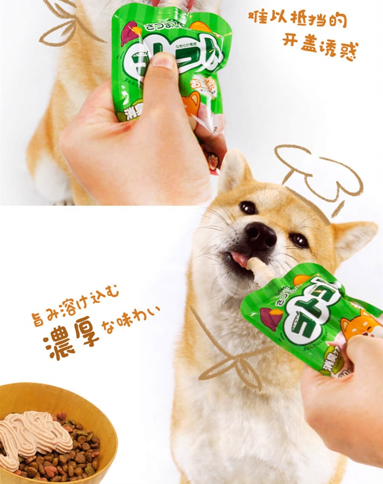 日本Hell's Kitchen地狱厨房 新食感精选鸭肉甜薯咕噜酱成犬 90g 狗零食