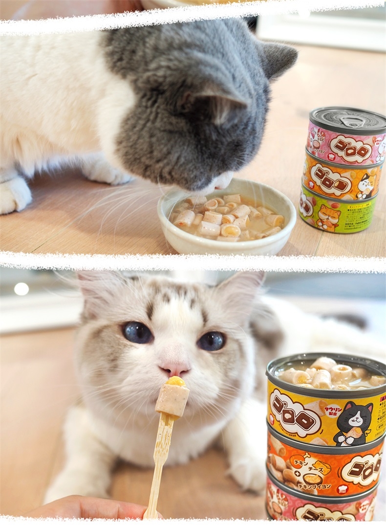 日本Hell's Kitchen地狱厨房 鸡肉芝士浓汤咕噜卷 成猫用 80g Q弹入味 适口性佳