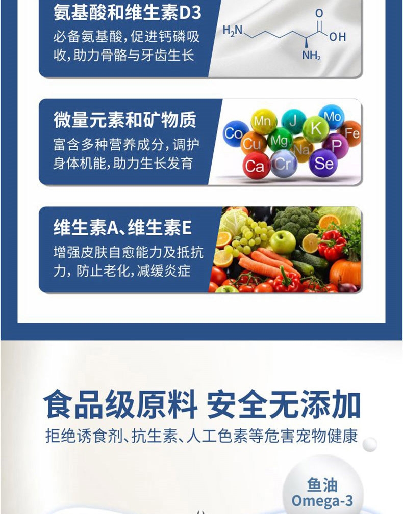 倍珍保 优宠靓氨基酸美毛颗粒 150g 滋养发根 护肤亮毛 2022/4/10到期