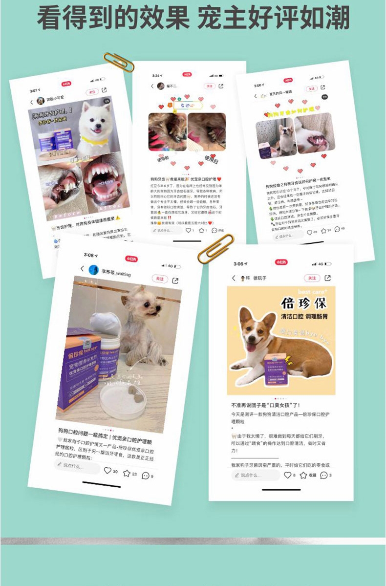 倍珍保 优宠亲口腔护理颗粒 150g 犬猫通用 预防牙结石