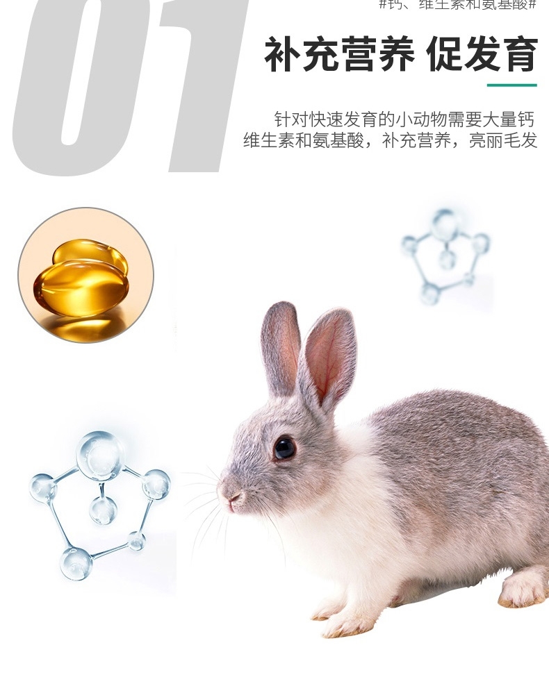 小宠之康 小动物美毛营养膏 50g 减少掉毛 靓丽毛发