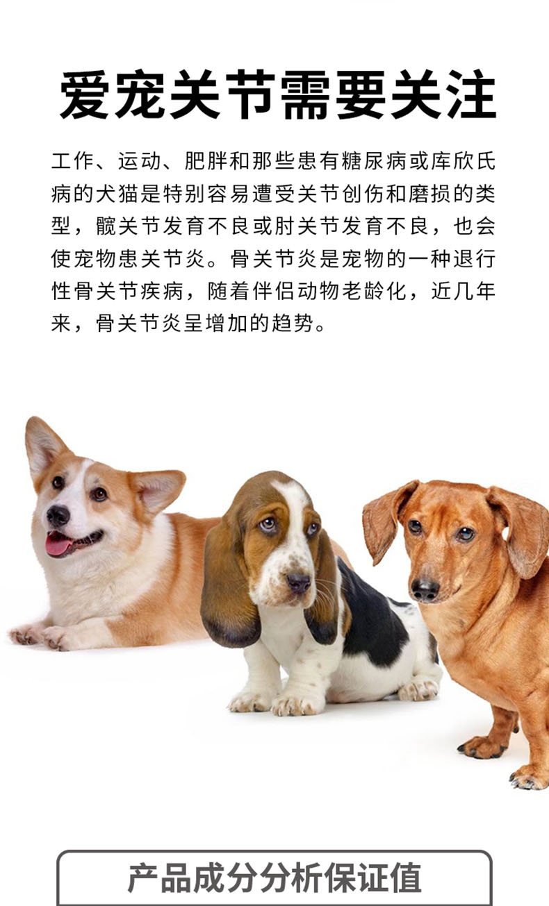 红狗 关节片 90片/瓶 (犬猫通用) 补充营养物质