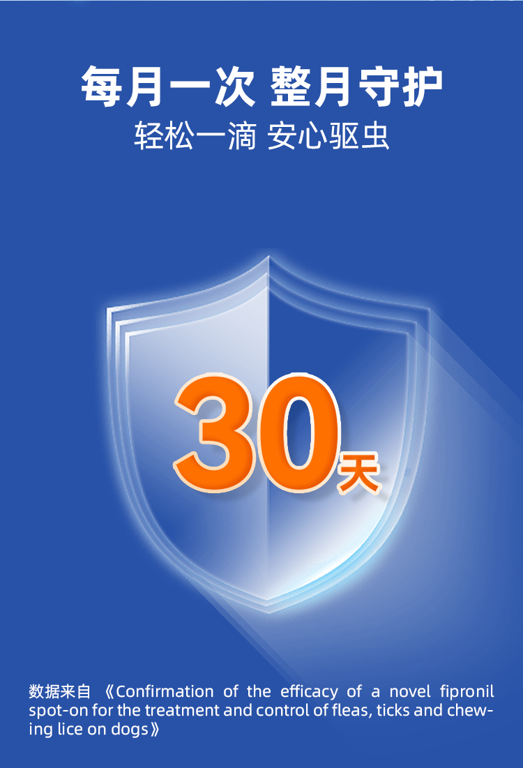 迪可它 非泼罗尼滴剂 体外驱虫 适用于10kg以下 0.67ml*1支 犬用驱虫