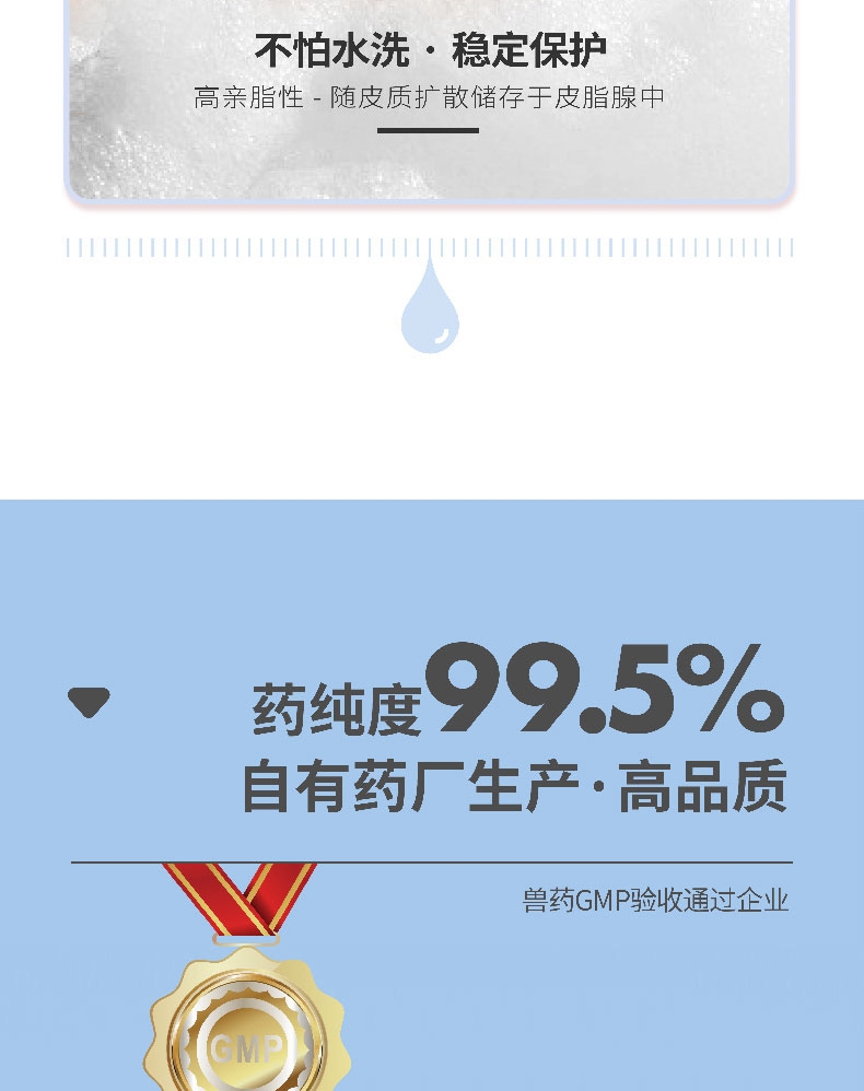 小可宠药 非泼罗尼滴剂 中型犬1.34ml*1支 适合10-20kg 温和安全 狗体外驱虫