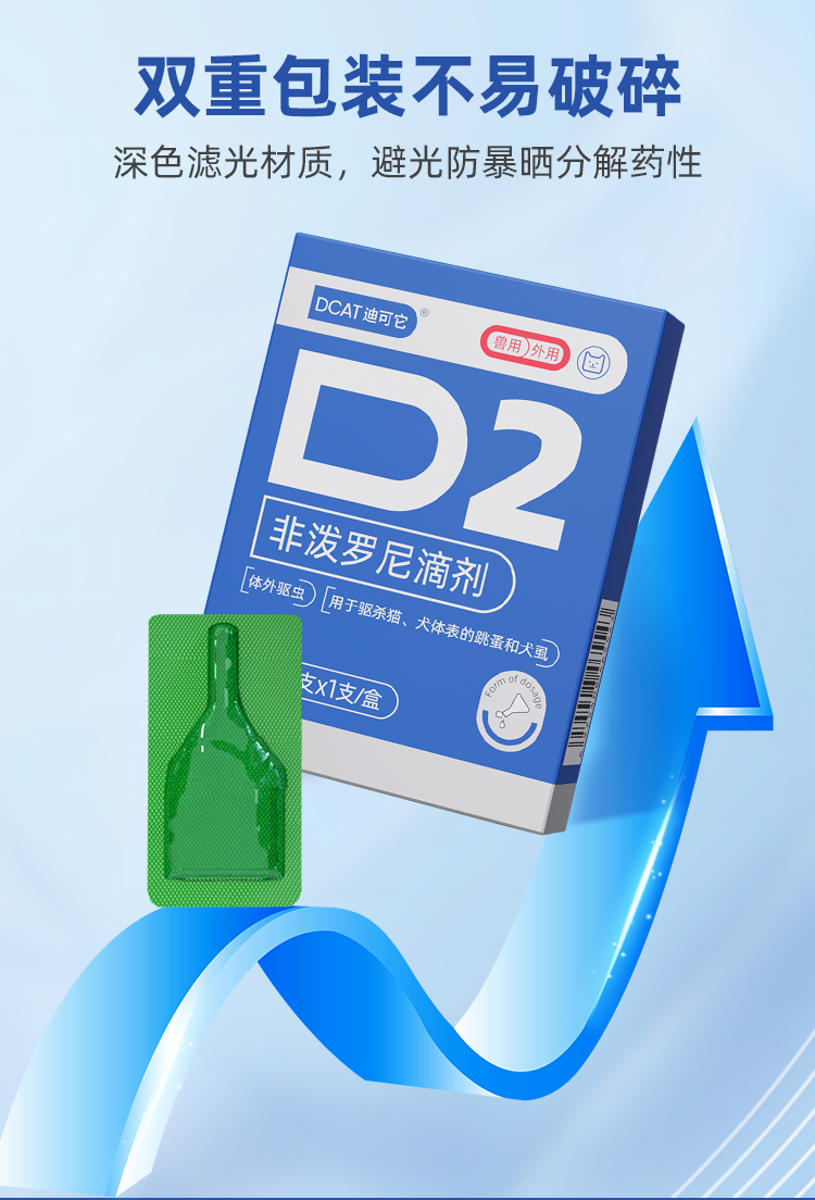 迪可它 非泼罗尼滴剂 体外驱虫猫咪专用 0.5ml*1支