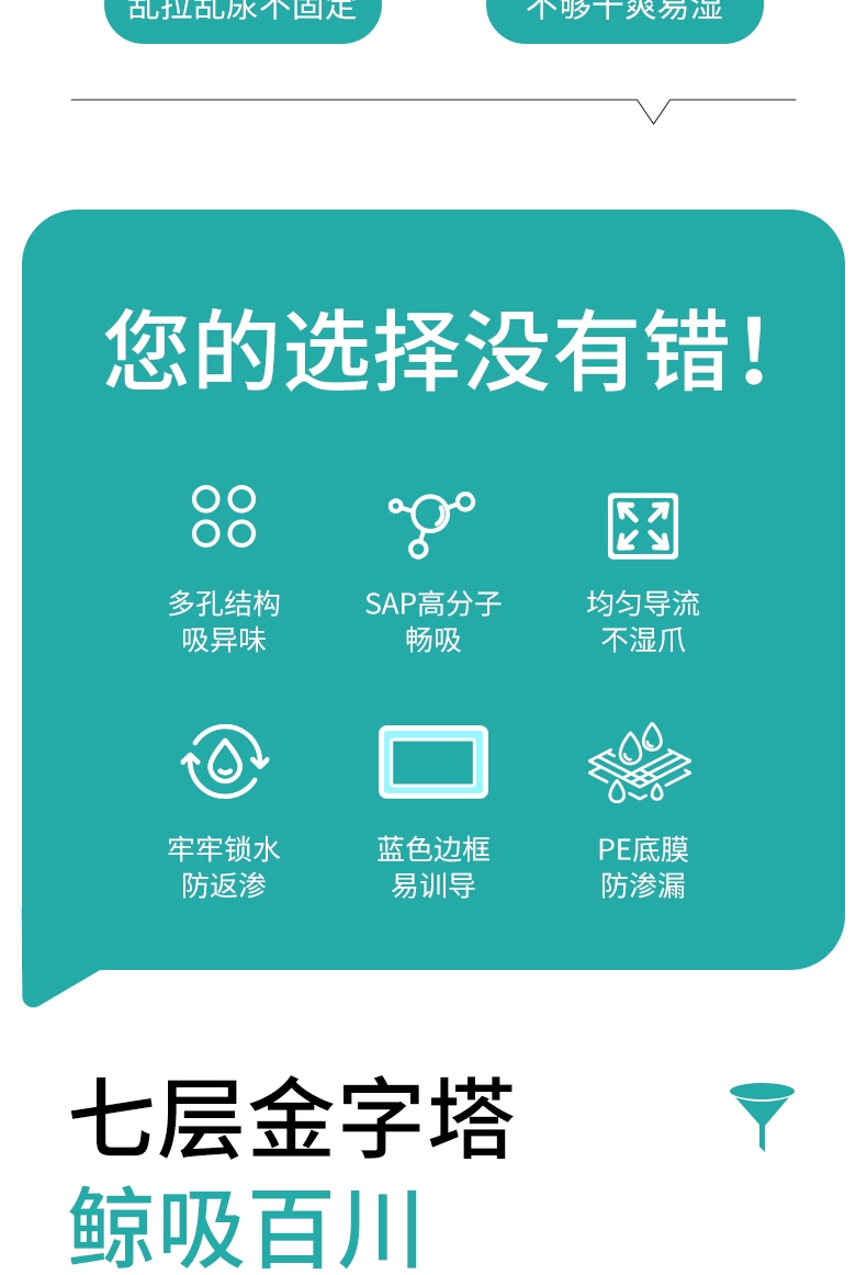 怡亲 鲸吸加厚型宠物训导尿垫 S-100片
