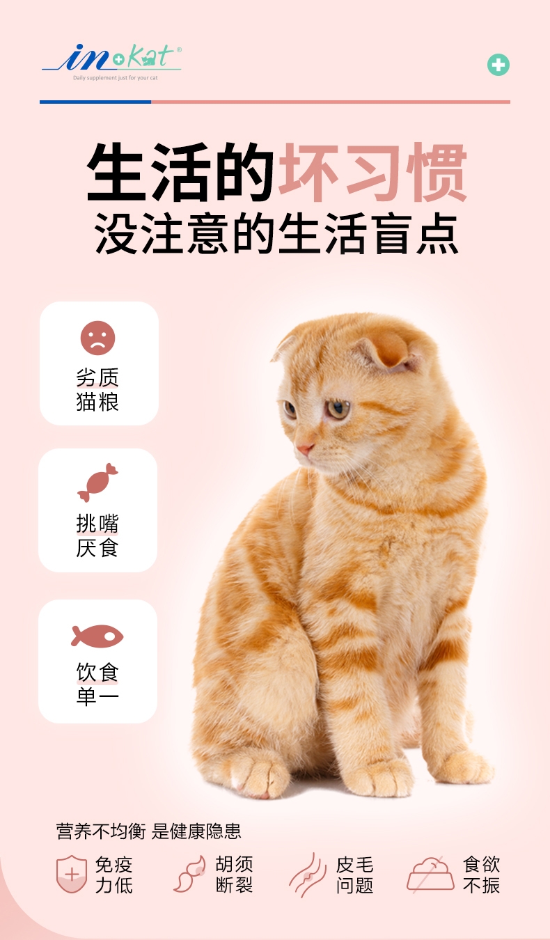 麦德氏IN-KAT 猫用维生素营养片260片 130g