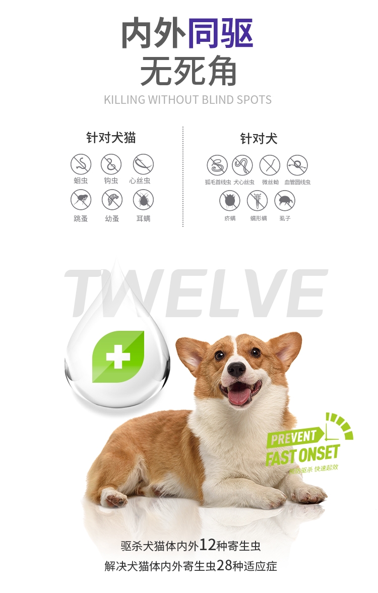 新宠之康 宠物用 吡虫啉莫昔克丁滴剂(犬用)4.0ml/支×1支/盒