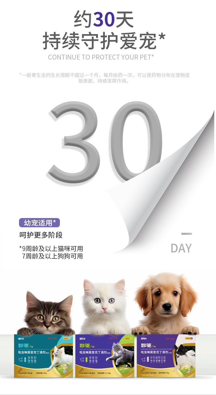 新宠之康 宠物用 吡虫啉莫昔克丁滴剂(犬用)4.0ml/支×1支/盒