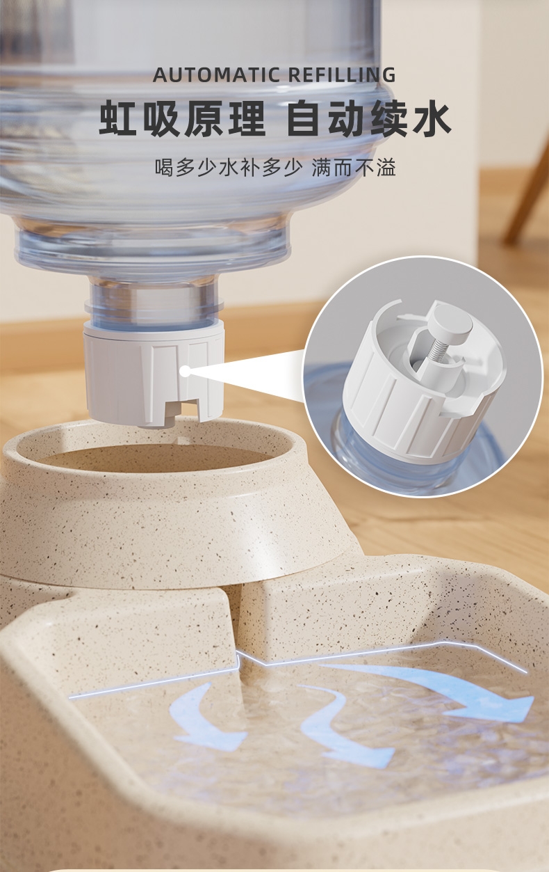 玩尾 方形喂食器饮水器犬猫通用