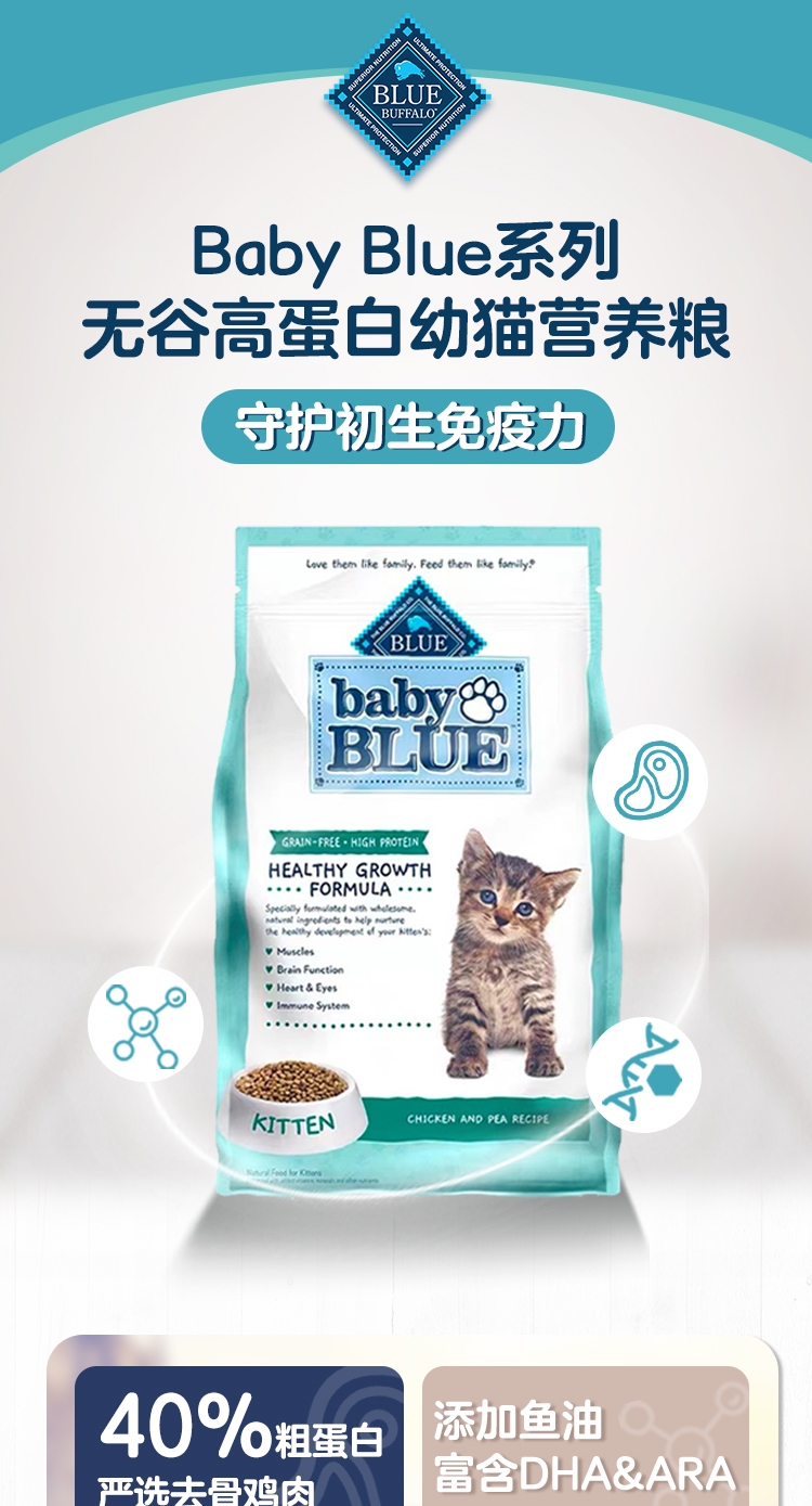 蓝挚 babyBlue鸡肉幼猫粮 900g