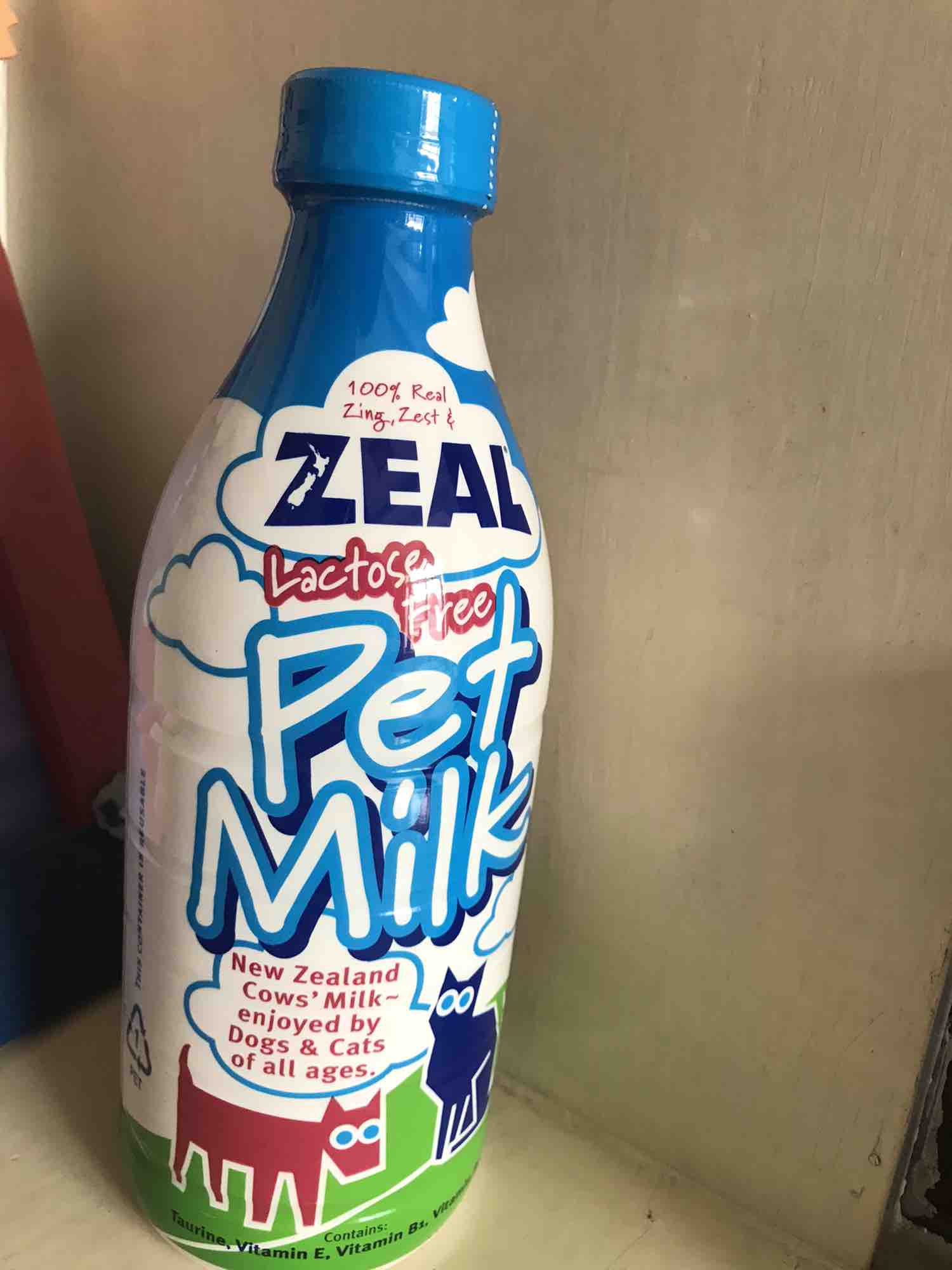 真致zeal 天然鲜牛乳犬猫专用牛奶 1l 宠物牛奶 新西兰进口