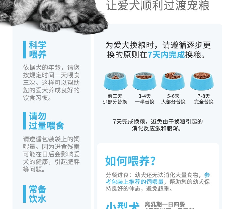 法国皇家Royal Canin 小型犬幼犬离乳期奶糕粮 1kg