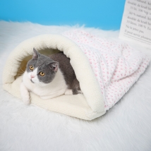 宠精灵 羊毛猫睡袋猫窝猫垫子