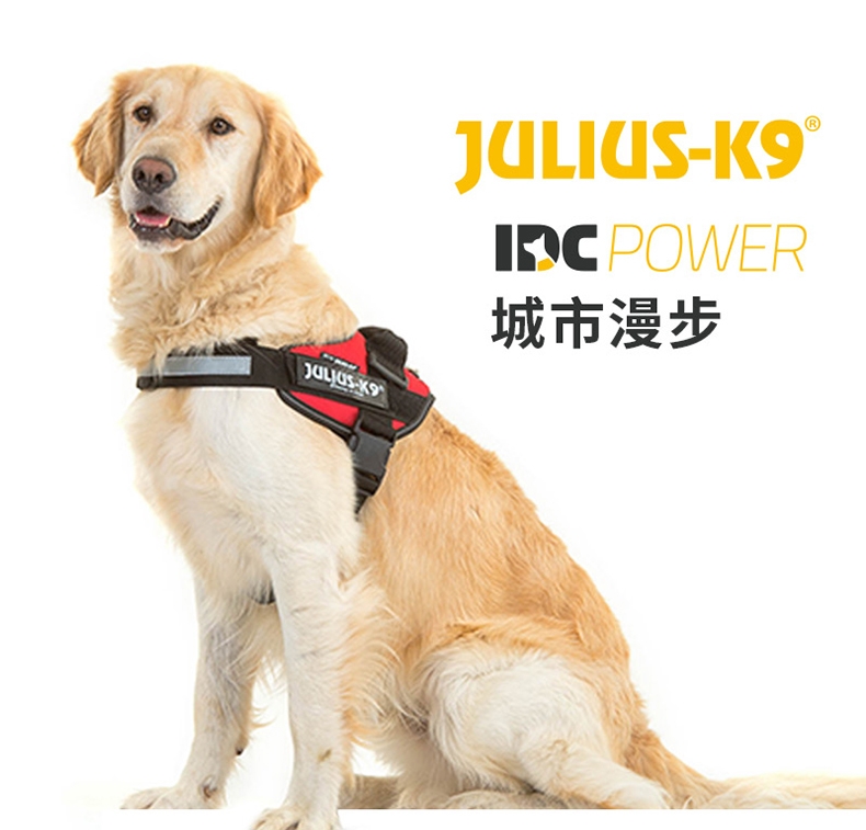 Julius K9 IDC系列 胸背防冲背带 纯色拉风款 欧洲进口
