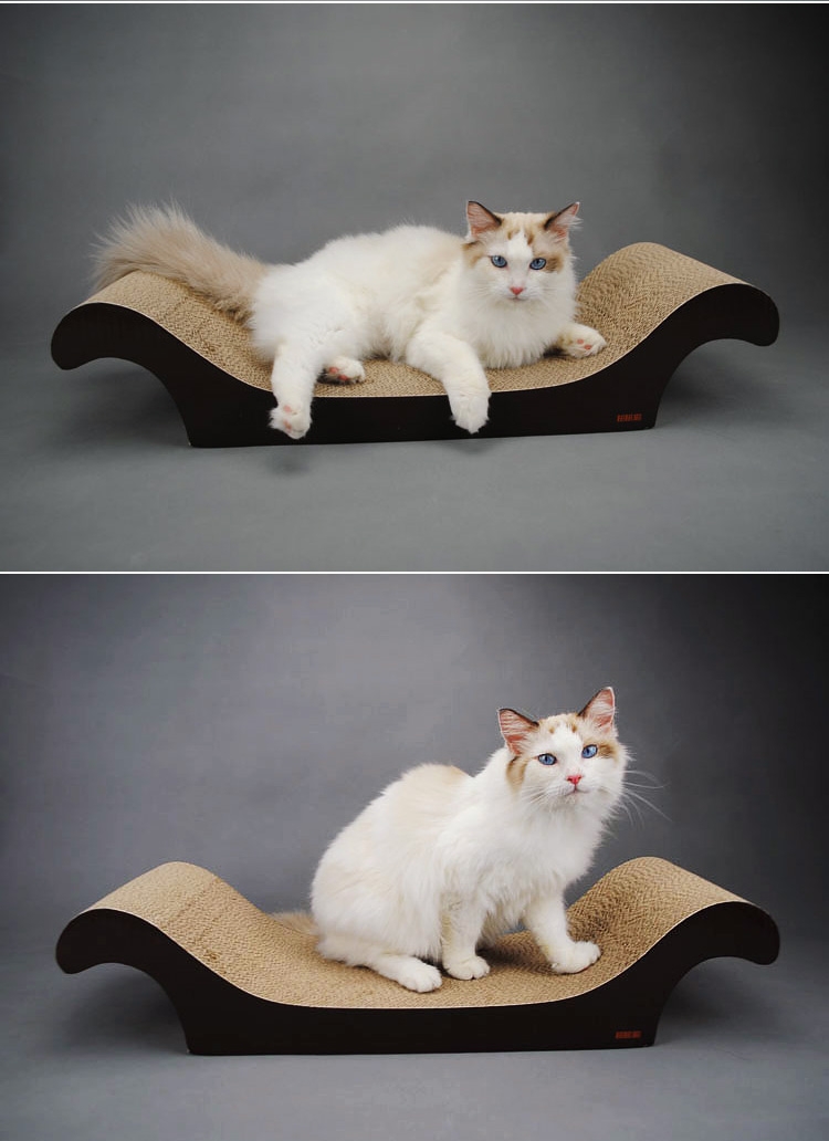 田田猫  加强型瓦楞纸贵妃椅猫抓板  超大尺寸