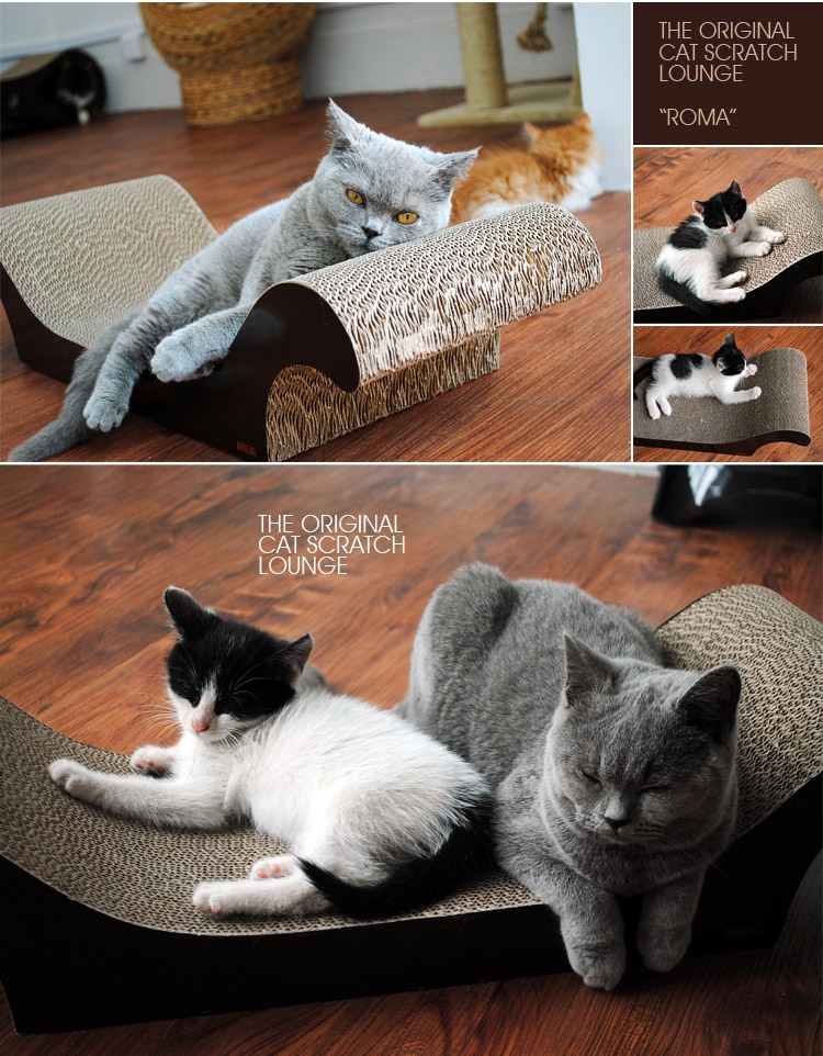 田田猫  加强型瓦楞纸贵妃椅猫抓板  超大尺寸