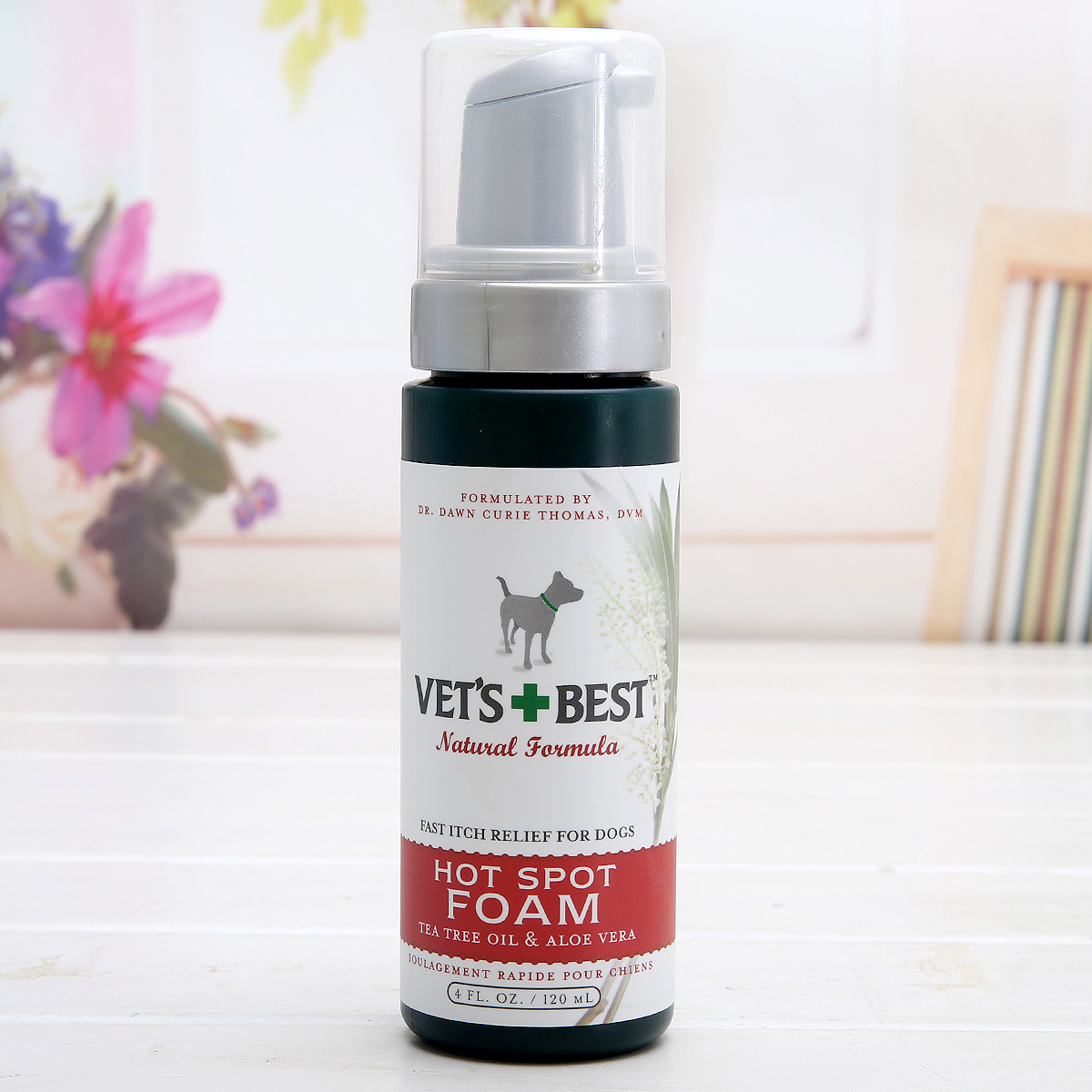 美国vets best绿十字 止痒泡沫120ml