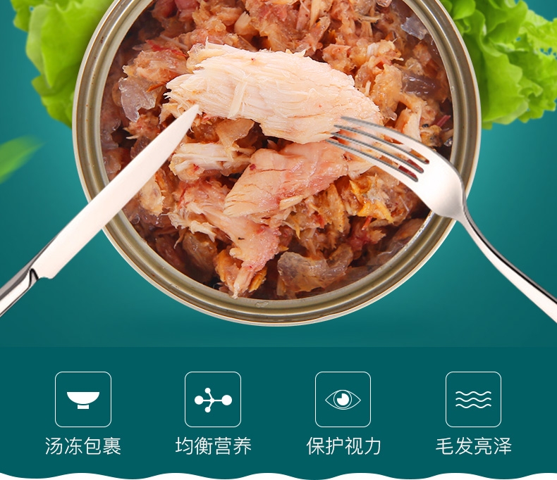 怡亲Yoken 吞拿鱼牛肉配方猫罐头 80g