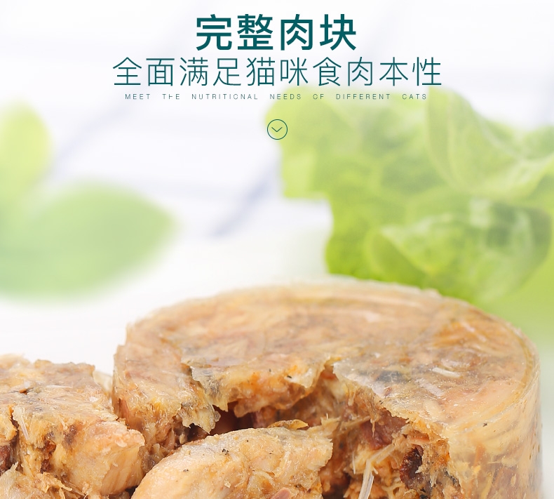 怡亲Yoken 吞拿鱼牛肉配方猫罐头 80g