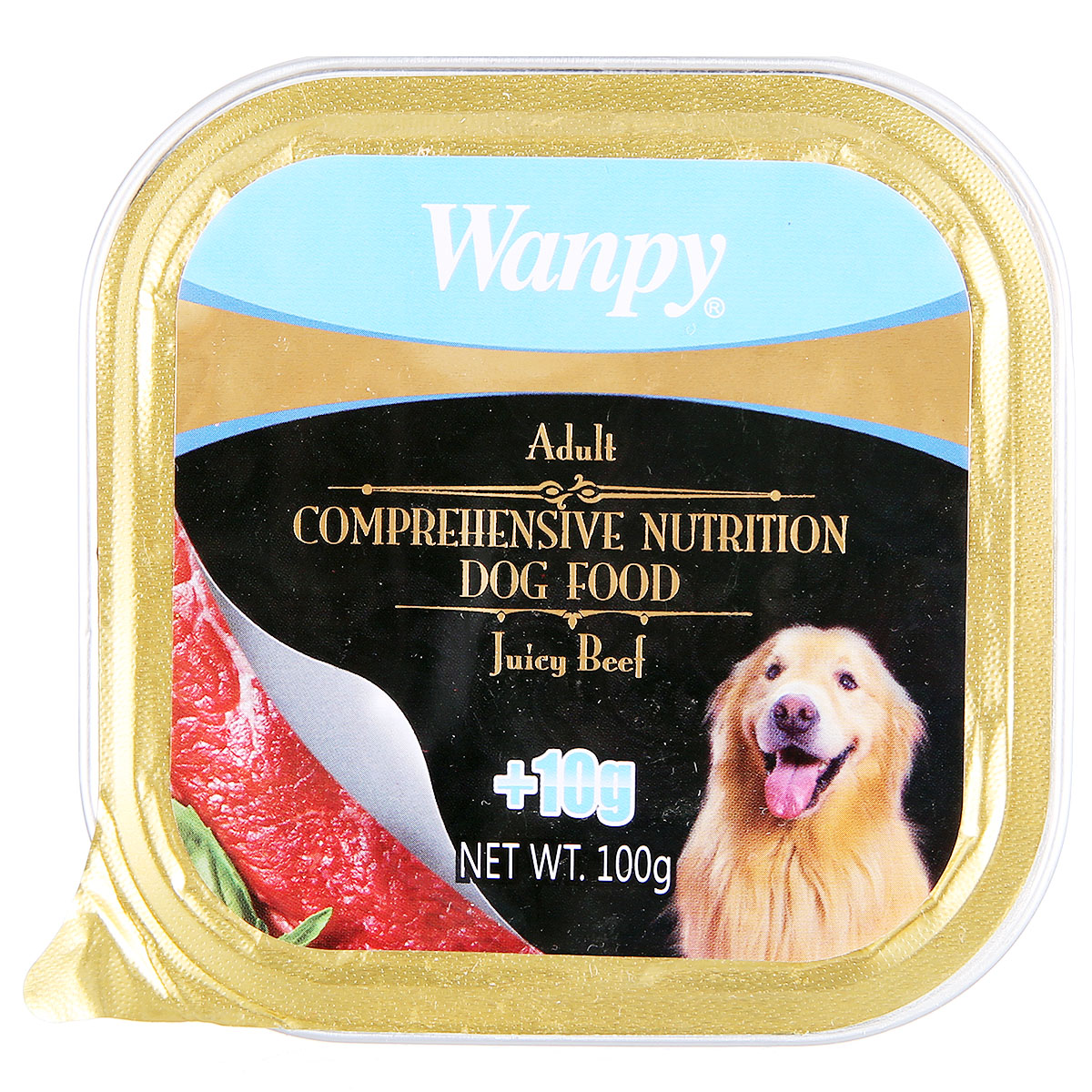 顽皮wanpy 成犬用浓汁牛肉狗罐头110g 狗湿粮*12