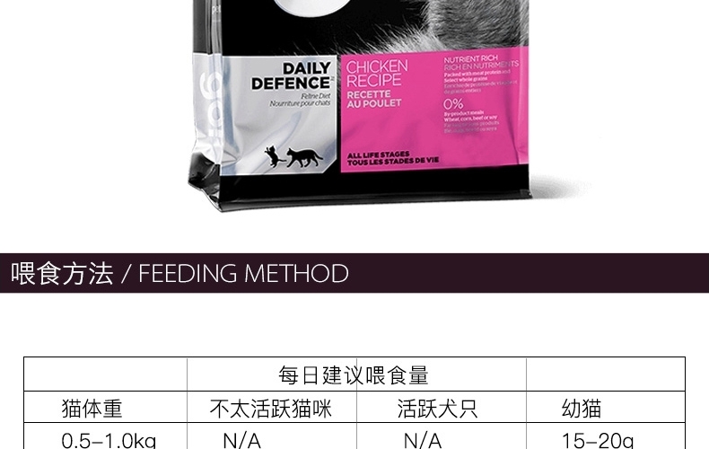 Go! 活力鸡肉无谷天然全猫粮 8磅 加拿大进口天然粮