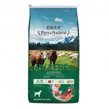 伯纳天纯 无谷冻干牧场狂欢全犬种全期犬粮 12kg 72%含肉量