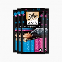 希宝Sheba metly鲣鱼三文鱼成猫舔食软包湿粮 48g*4包 原装进口