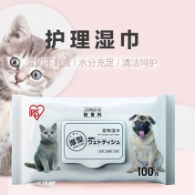 爱丽思Iris 宠物湿巾100片 犬猫通用