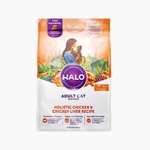 美国Halo 自然光环纯鲜肉鸡肉成猫粮  10磅