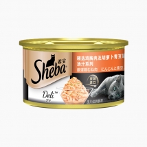 希宝 精选鸡胸肉及胡萝卜青豆猫罐头 85g 浓郁高汤