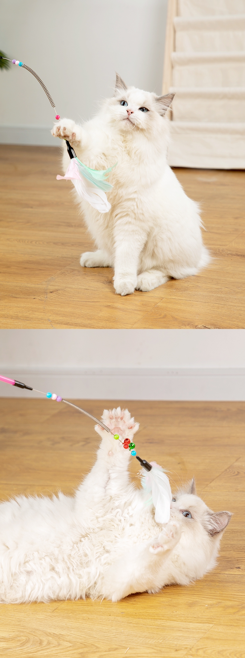 多可特羽毛逗猫棒