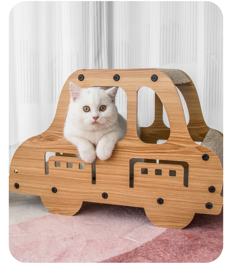 多可特 木质照相机猫抓板猫窝